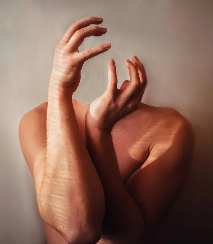 abstract of person without a face